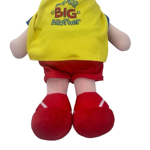 Ganz Super Big Brother 14" Stuffed Doll Detachable Hero Cape Embroidered Eyes - Picture 13 of 15